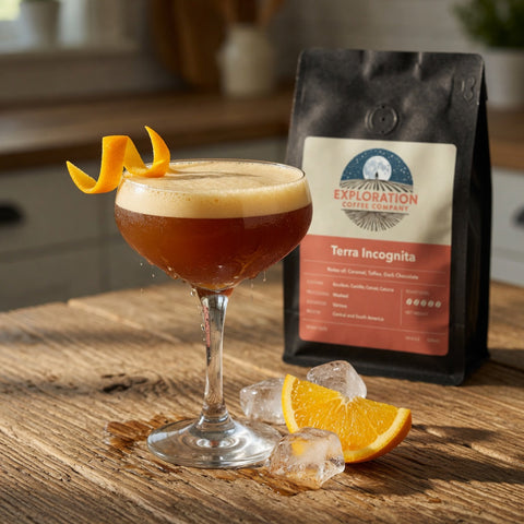 Cosmic Espresso Mocktail – "Stellar Shakerato" (Non-Alcoholic)